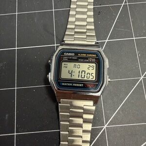 Casio Classic Silver Digital Chrono Watch